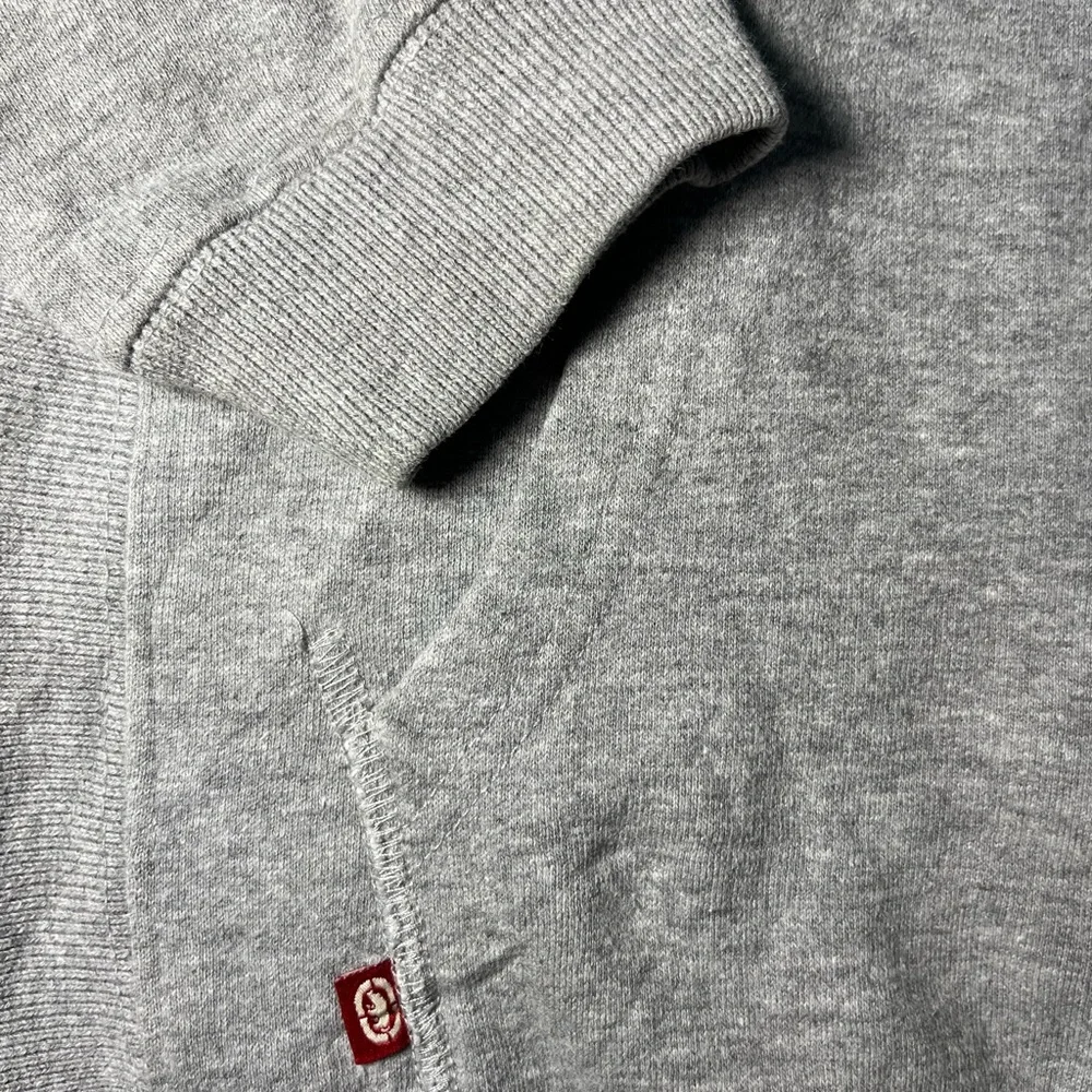 Vintage ECKO UNLTD Rhino‎ Hoodie Youth M Gray Zip Up Sweatshirt Y2K